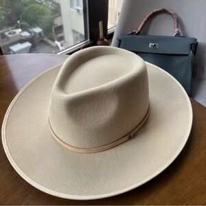 Andy Cream | White Felt Sun Hat